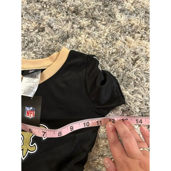 New Orleans Saints Girls 2T‎ Toddler Tutu Tailgate Game Day V Neck Costume Black - Picture 7 of 10